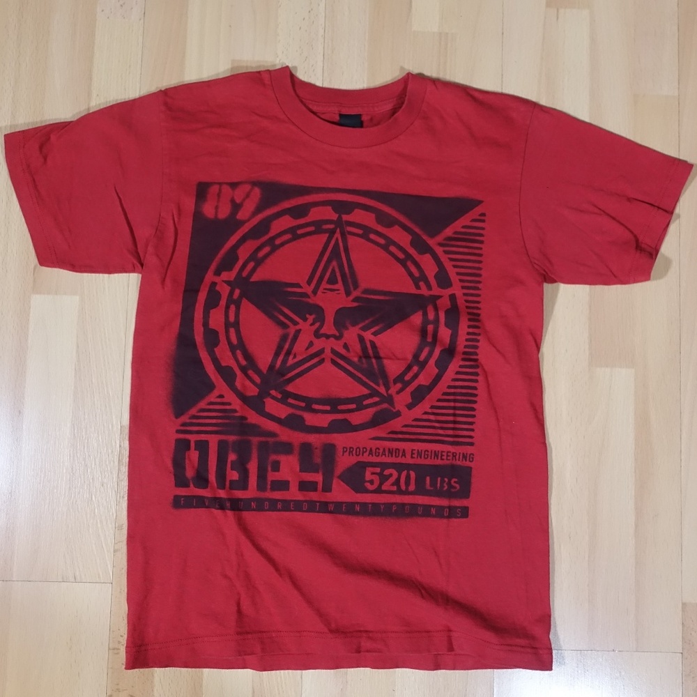 Red OBEY Propaganda Engineering 520 Shirt